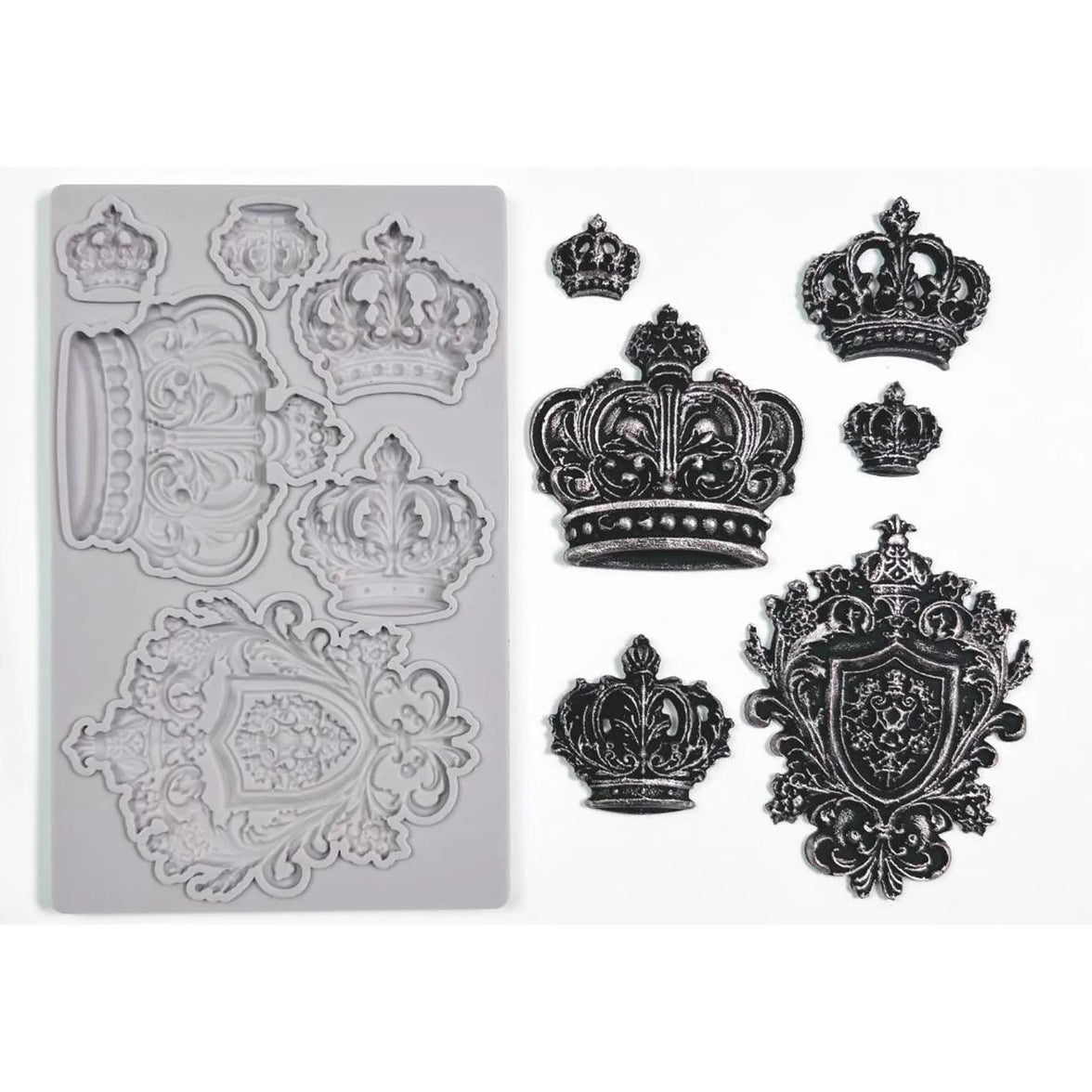 Queen Crown Silicone Mold: Decoupage, Resin Molds, DIY Crafts, Candy Mold, Upcycling Tools, Molds for Resin, Frame Molds, Bottle Art Designs