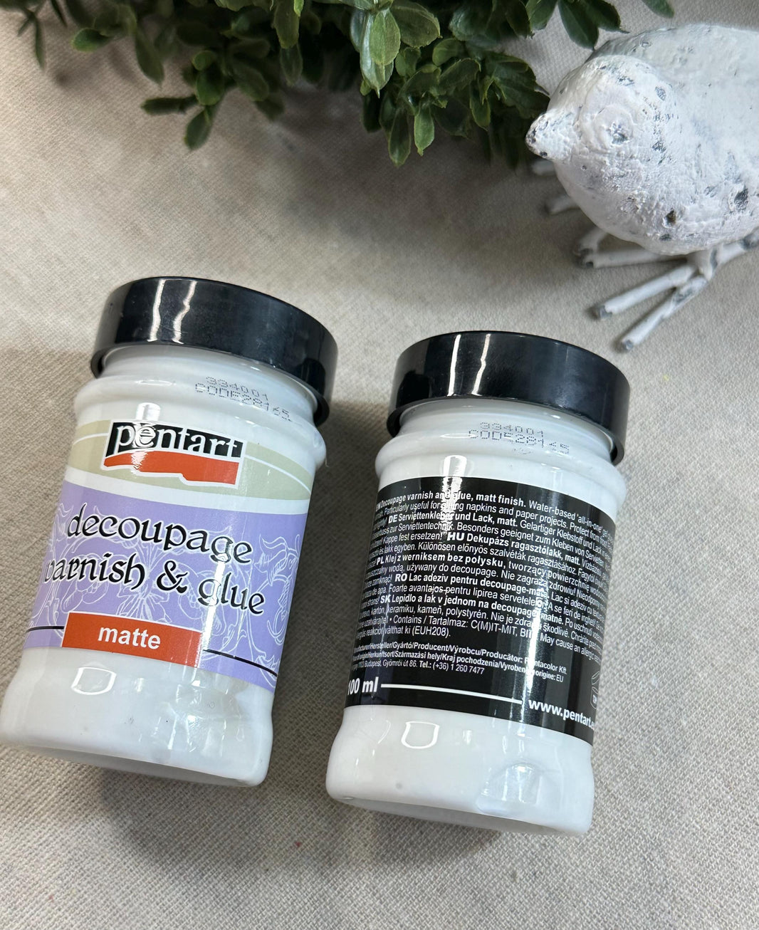 Pentart Decoupage Glue & Varnish: Clear Matte, Water Resistant (100ml)