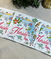 Decoupage Napkins, Florida Napkin, State of Florida Paper, Florida State Themed Napkins, Craft Napkins, Party Napkins, Shell Making Napkins