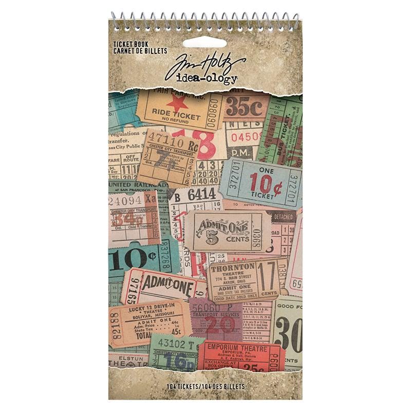 Tim Holtz Vintage Ticket Book: 104 Kraft Paper Designs