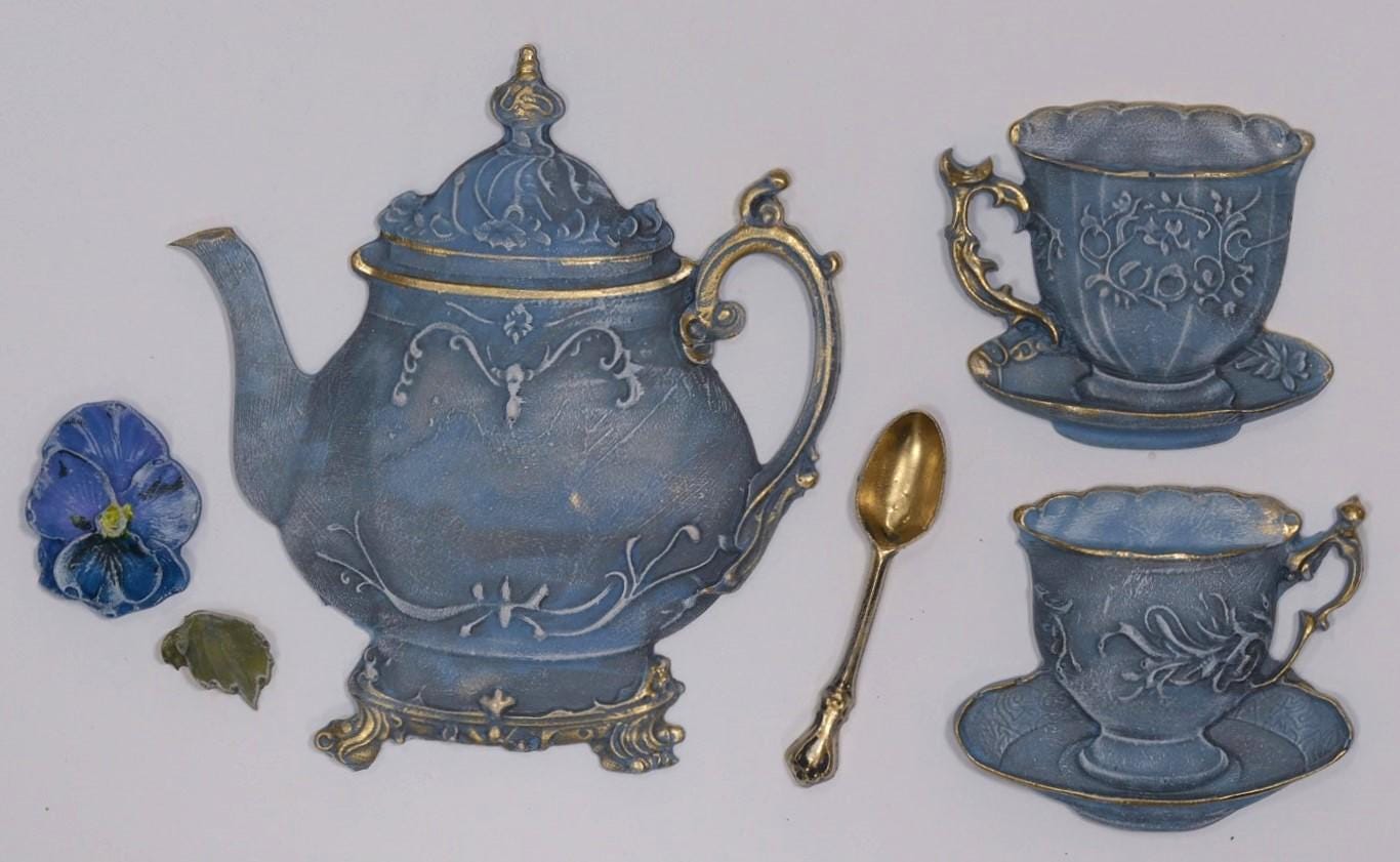 LaBlanche Teaware Silicone Mold - Food Safe, Casting, Upcycling Tools, Candy Molds, Crafting Molds, Resin Molds, Clay Molds, Frame Art Molds