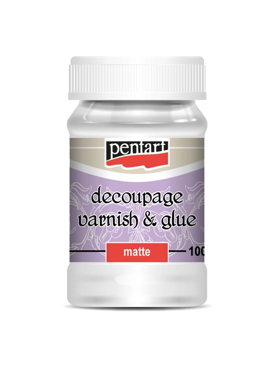 Pentart Decoupage Glue & Varnish: Clear Matte, Water Resistant (100ml)