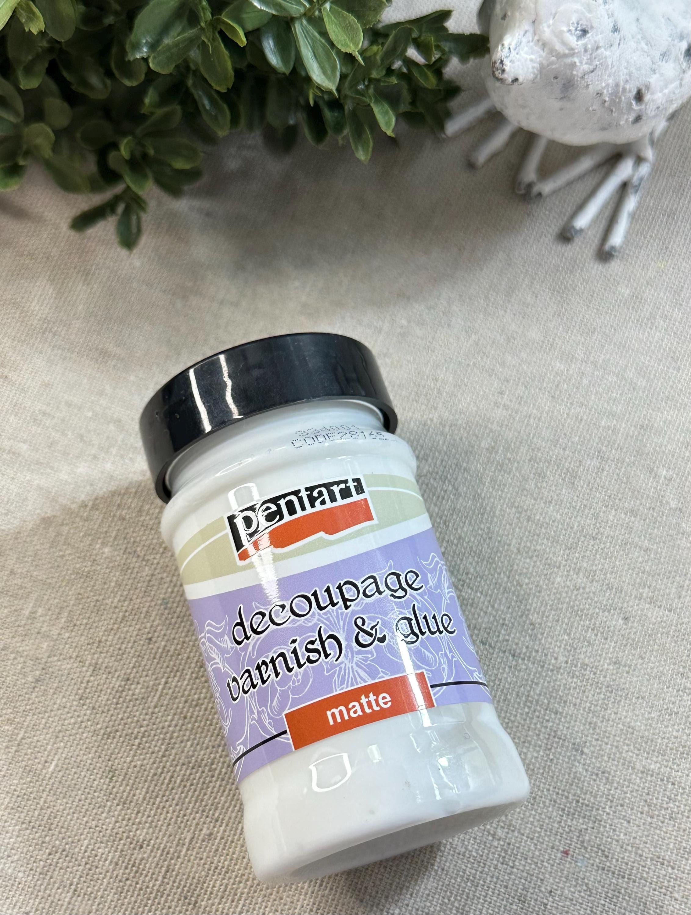Pentart Decoupage Glue & Varnish: Clear Matte, Water Resistant (100ml)