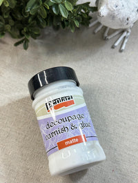 Pentart Decoupage Glue & Varnish: Clear Matte, Water Resistant (100ml)