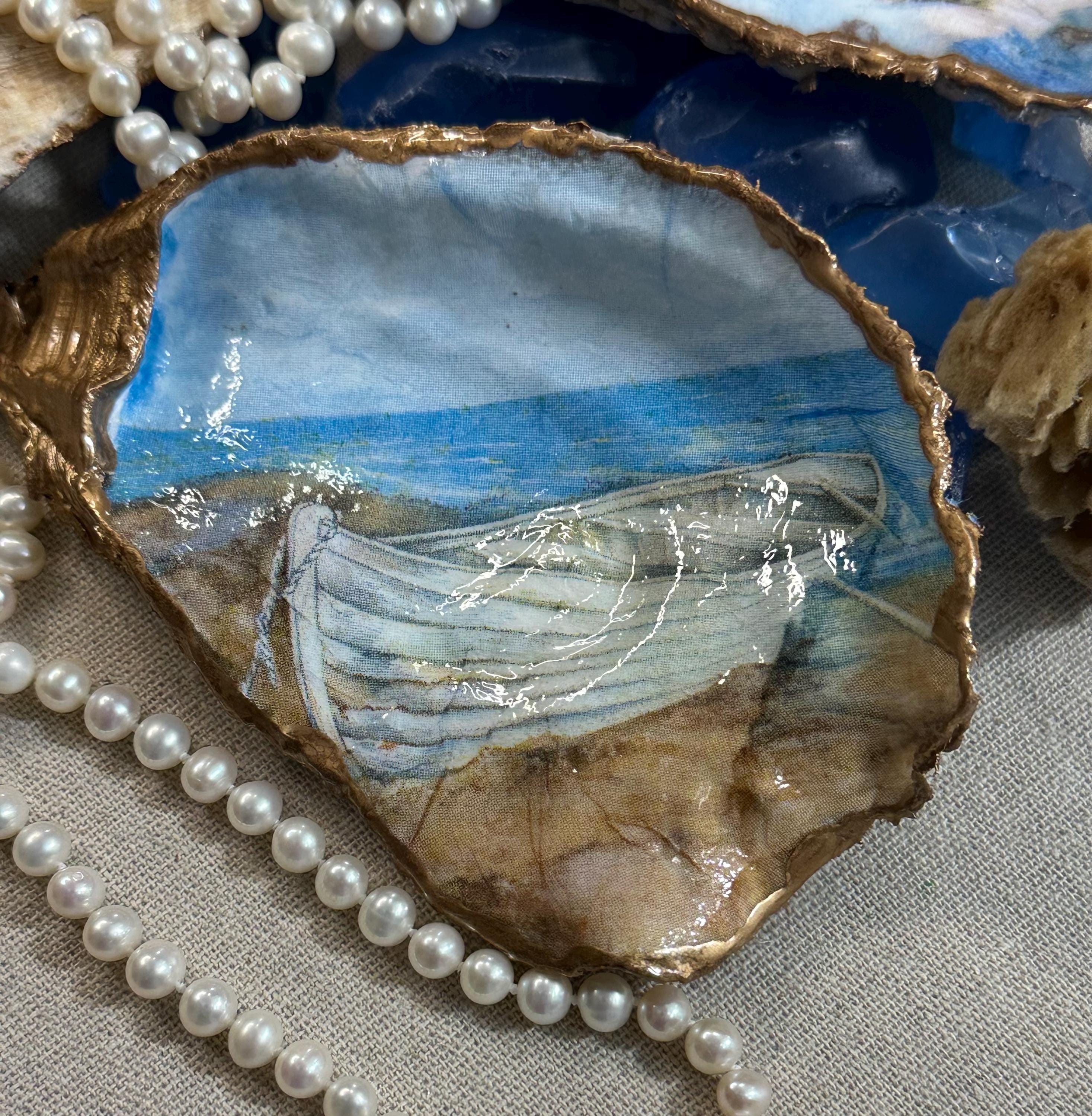 Blue Horizon Beach Napkins, Coastal Decoupage Paper