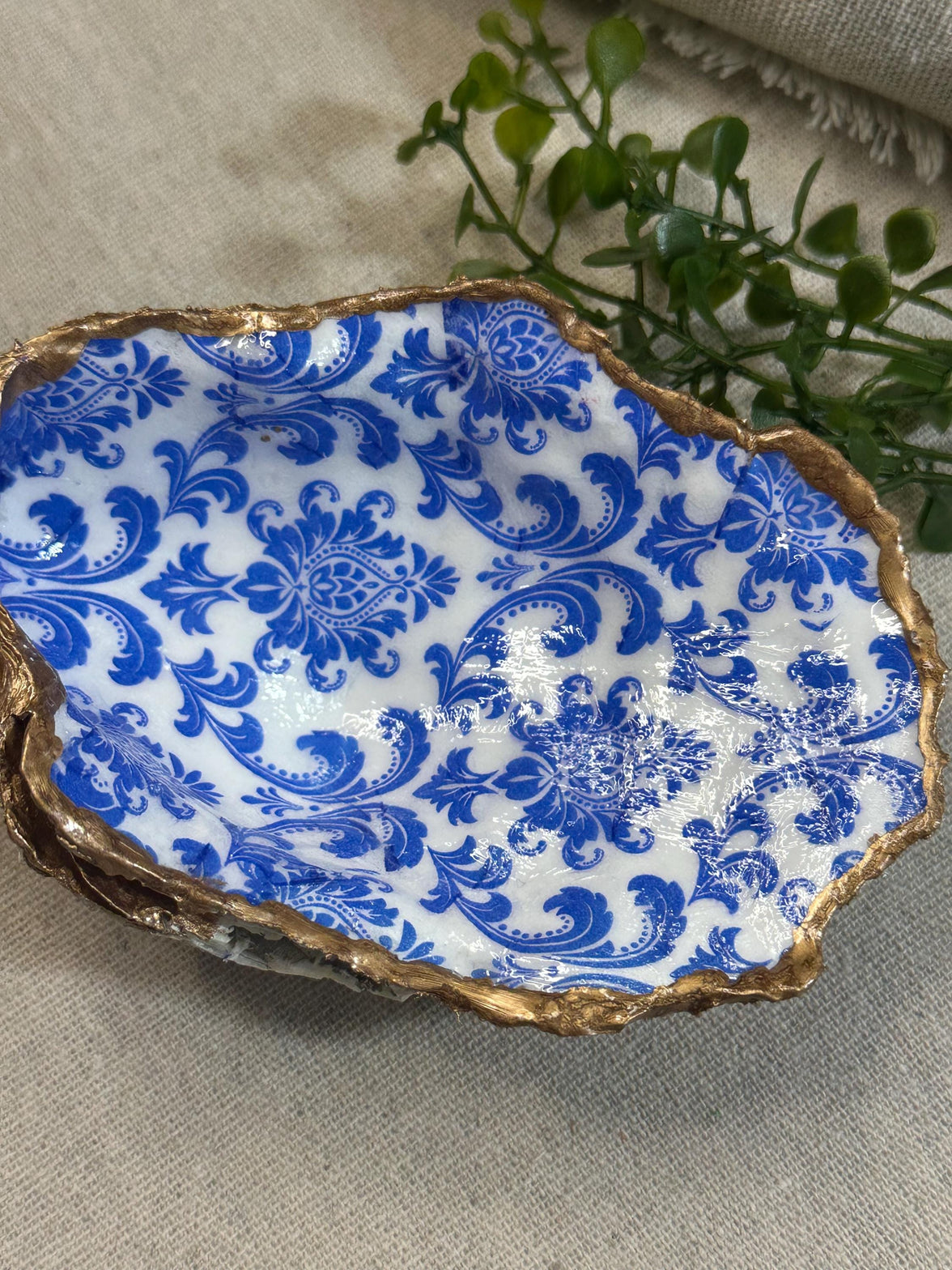 Blue Floral Decoupage Napkins (Set of 3): Shabby Chic DIY Paper