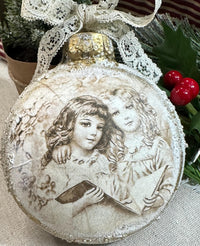 Rice Paper A4 - Cherub Rice Paper, Upcycling Paper, Ornament Rice Paper, Handmade Ornament Ideas, Junk Journaling, Vintage Style Paper
