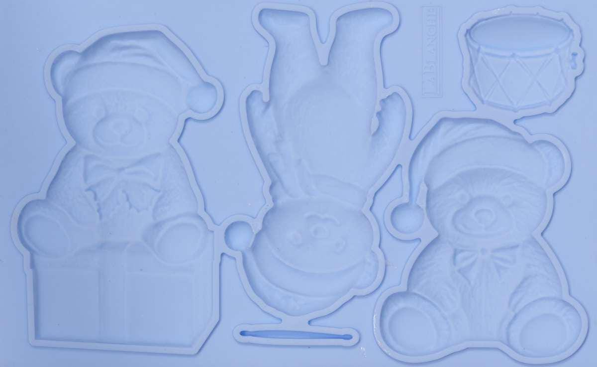 Bears - LaBlanche Teddy Bear Mold - Christmas Bear Mould, Holiday Design, Silicone Molds, DYI, Casting, Upcycling, Candy Molds, Food Safe