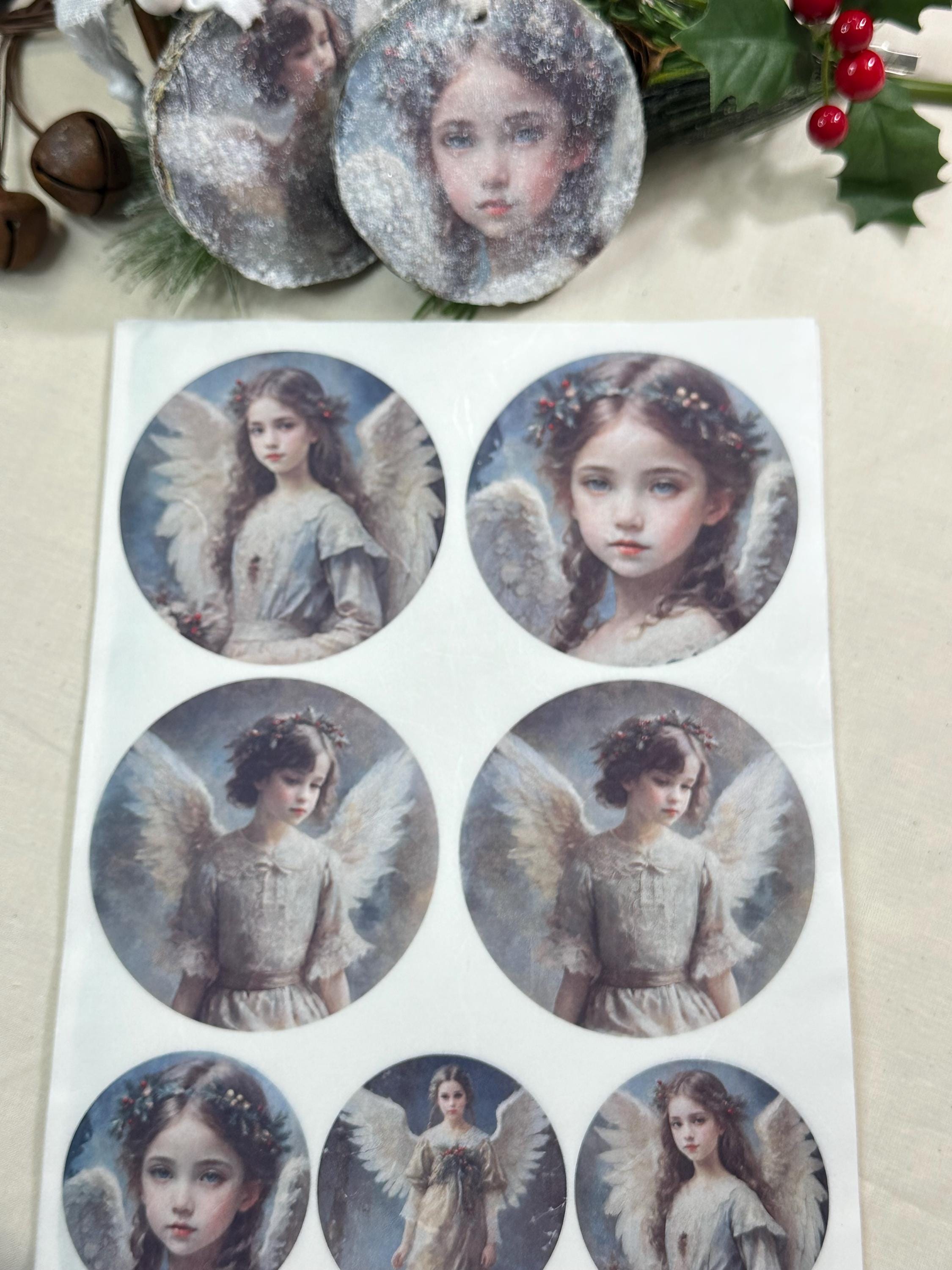 Angelic Ornament Rice Paper A4 - Christmas Decoupage Paper