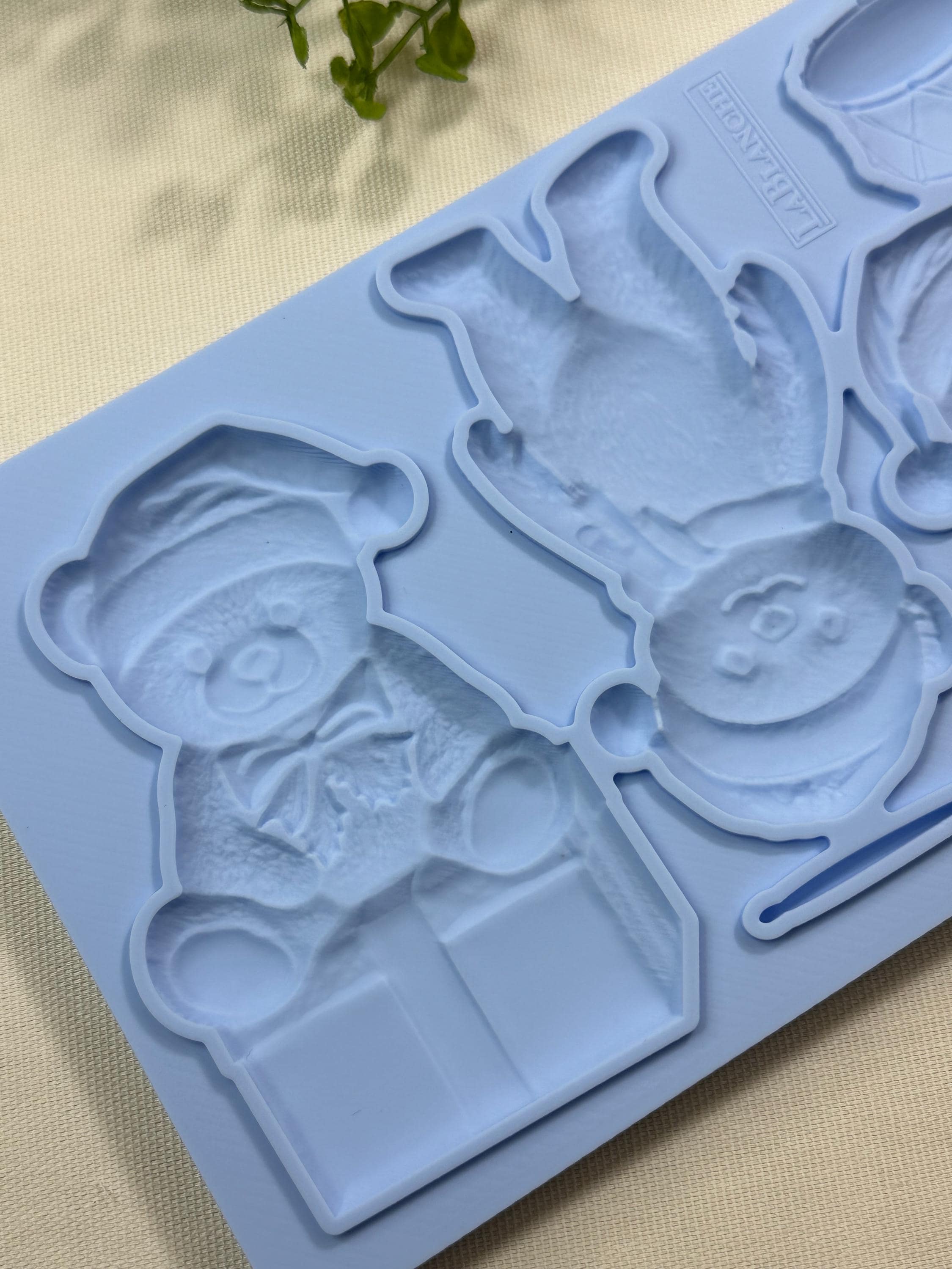 Bears - LaBlanche Teddy Bear Mold - Christmas Bear Mould, Holiday Design, Silicone Molds, DYI, Casting, Upcycling, Candy Molds, Food Safe