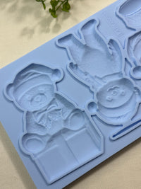 Bears - LaBlanche Teddy Bear Mold - Christmas Bear Mould, Holiday Design, Silicone Molds, DYI, Casting, Upcycling, Candy Molds, Food Safe