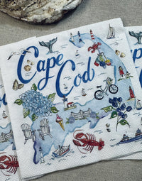 Decoupage Napkins, Cape Cod Napkin, Nantucket Paper, Lighthouse Paper, State Themed Napkins, Craft Napkins, Shell Making Paper