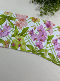 Orchid Floral Decoupage Napkins: Lilac Flower Cocktail Napkins, 5x5 in (3pcs)