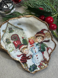 Christmas Elves Napkin - Decoupage Napkins, Christmas Paper, DIY Paper, Holiday Paper, Craft Paper, Upcycling Paper, Handmade Gift Ideas