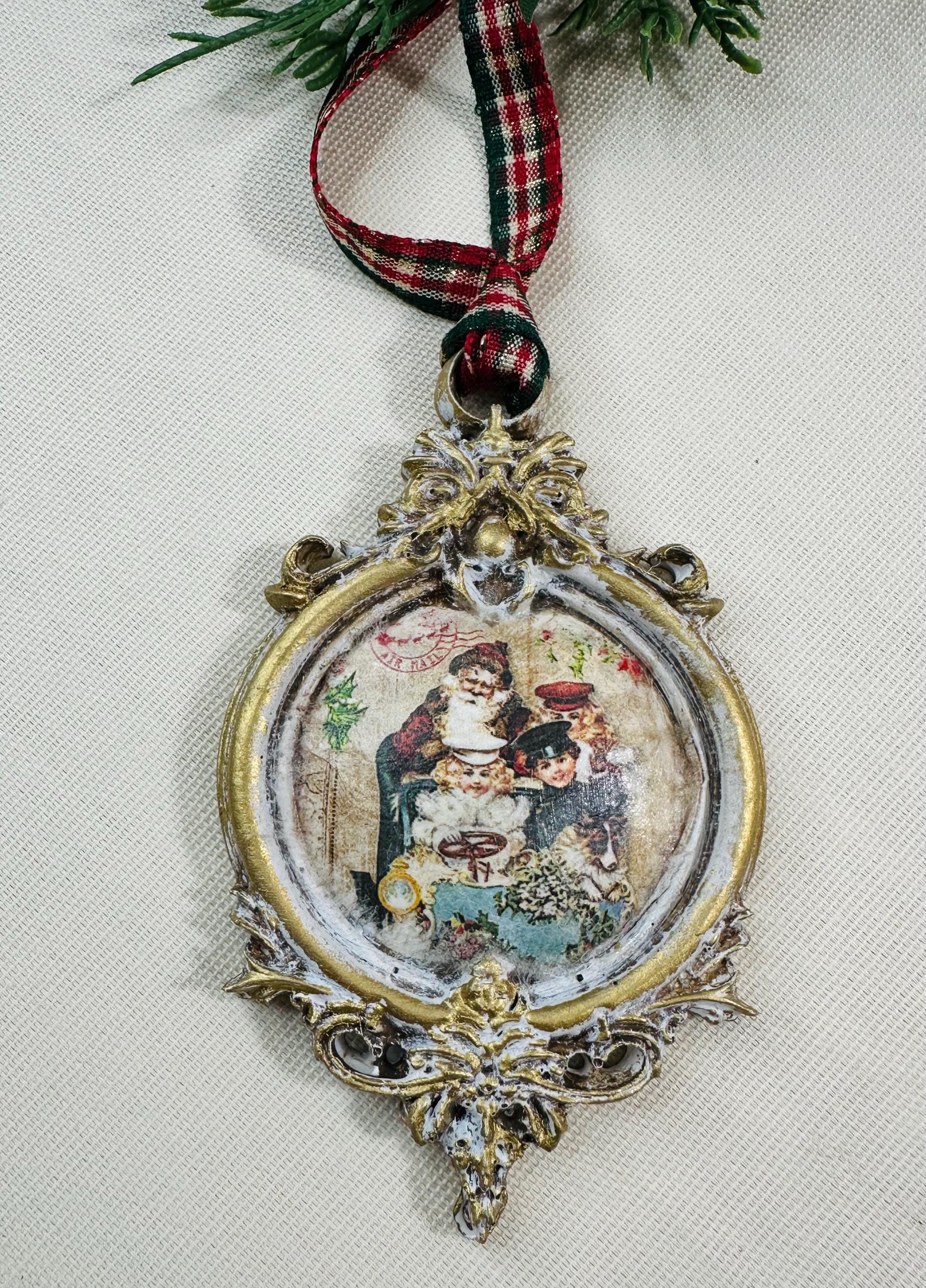 Christmas Rice Paper A4 - Santa Old World Design - Decoupage Queen