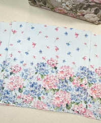 Blue & Pink Hydrangea Flower Napkins – Decoupage Paper, Party Decor