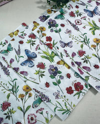 Floral Butterfly Decoupage Napkins: Lilac Flower Paper, Craft DIY