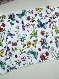Floral Butterfly Decoupage Napkins: Lilac Flower Paper, Craft DIY