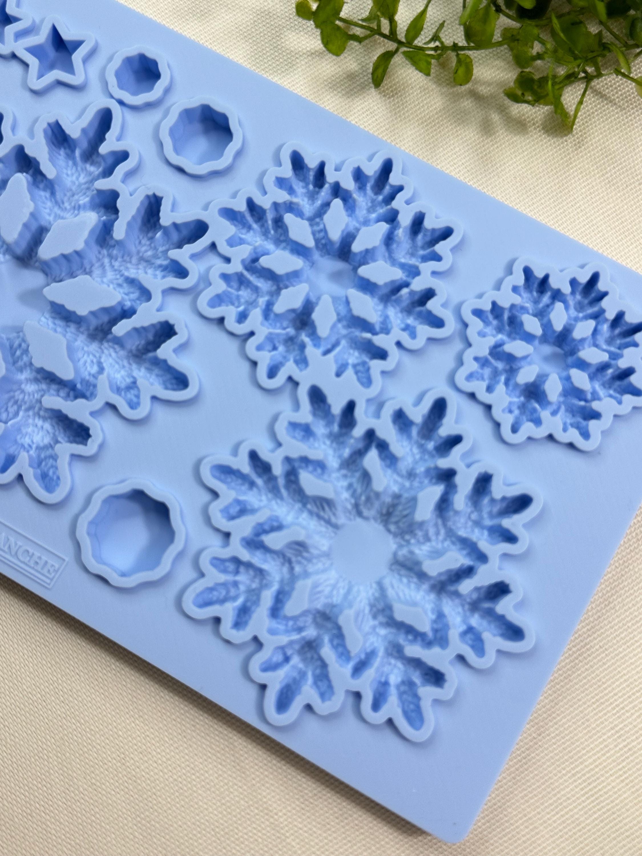LaBlanche Christmas Tree Snowflake Silicone Mold - Food Safe, Casting, Upcycling Tools, Candy Molds, Crafting Molds, Resin Molds, Clay Mold