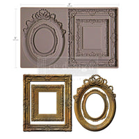 Frames Mold - Vintage Ornate Frames - Re Design with Prima - Silicone Molds, New Frame Mould Casting Mold, Mixed Media Molds, Decoupage Idea