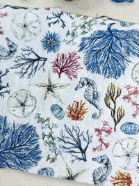 Coastal Napkins, Sea Life Paper, Decoupage Napkins, Ocean Paper Napkin, Beverage Napkins, Decoupage Supplies, Marine Life, Candle Wrap