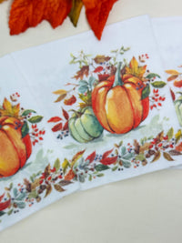 Fall Pumpkin Napkins - Decoupage Napkins, Fall Paper Napkins, Pumpkin Napkins, Fall Papers, DIY Paper, Thanksgiving Paper Gifts, Crafts