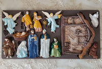 New Nativity Mold - Holy Night Nativity Resin Mold,  Soap Silicone Molds, Silicone Mold, Casting Mold, Mixed Media, Candy Mold, Cake Mold