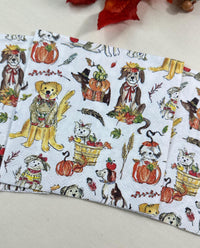 Harvest Dogs Napkin - Fall Decoupage Napkins, Fall Puppy Napkins, Cocktail Napkins, Fall Papers, DIY Paper, Dog Lovers, Animal Craft Gifts,