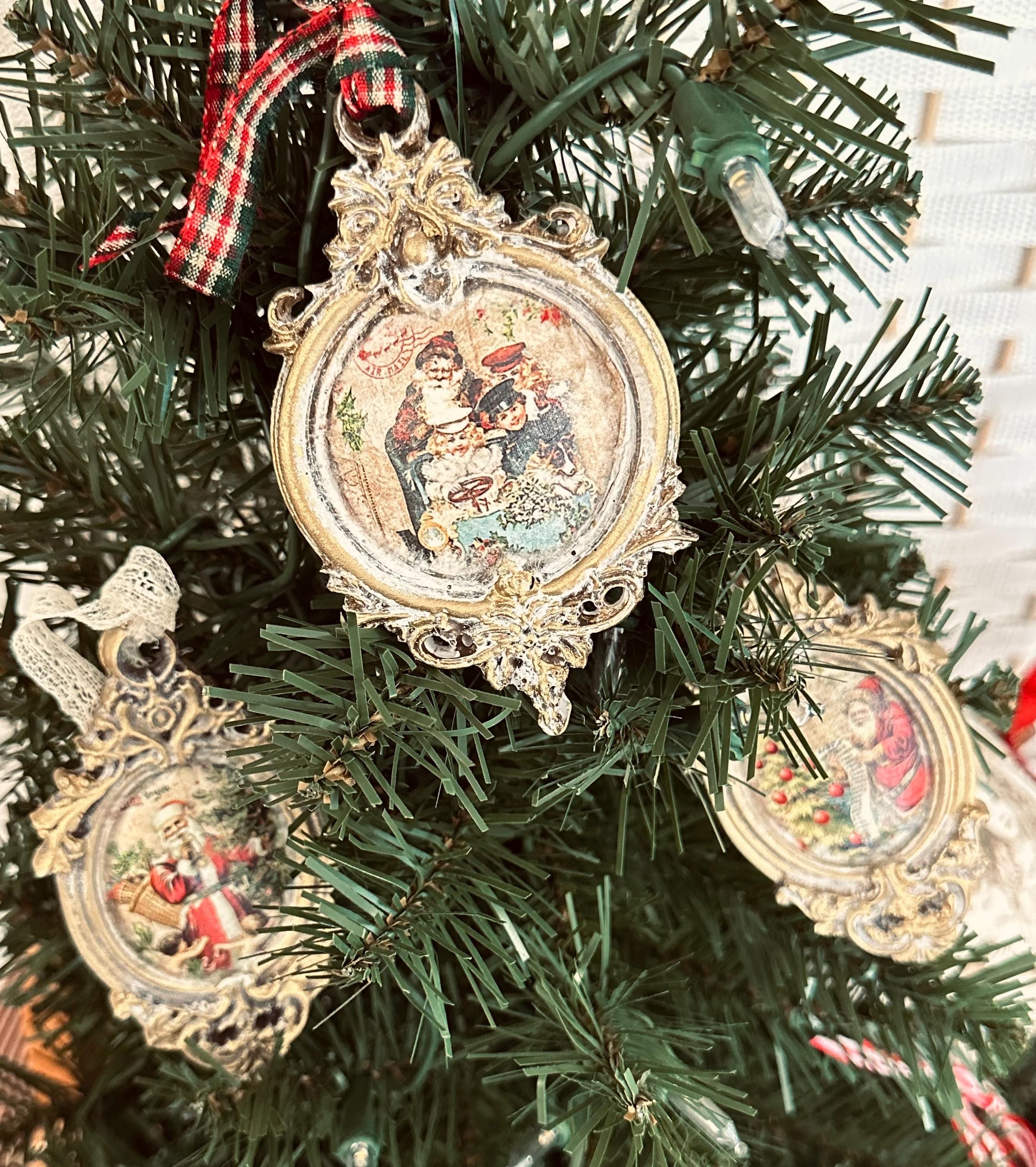 Rice Paper A4 - Christmas Paper, Santa Paper, Christmas Rice Paper, Upcycling, Old World Paper Santa, Decoupage Paper. Holiday Rice Paper