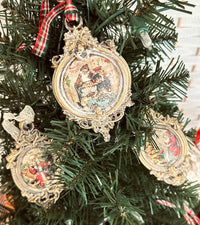 Rice Paper A4 - Christmas Paper, Santa Paper, Christmas Rice Paper, Upcycling, Old World Paper Santa, Decoupage Paper. Holiday Rice Paper