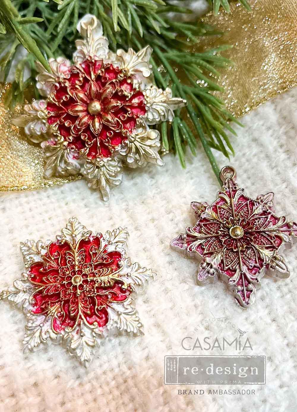 New Ornaments - Dazzling Ornates Mold - Holiday Ornaments, Prima Mold, Silicone Molds, Casting Mold, Chocolate Mold, Upcycling, Candy Molds