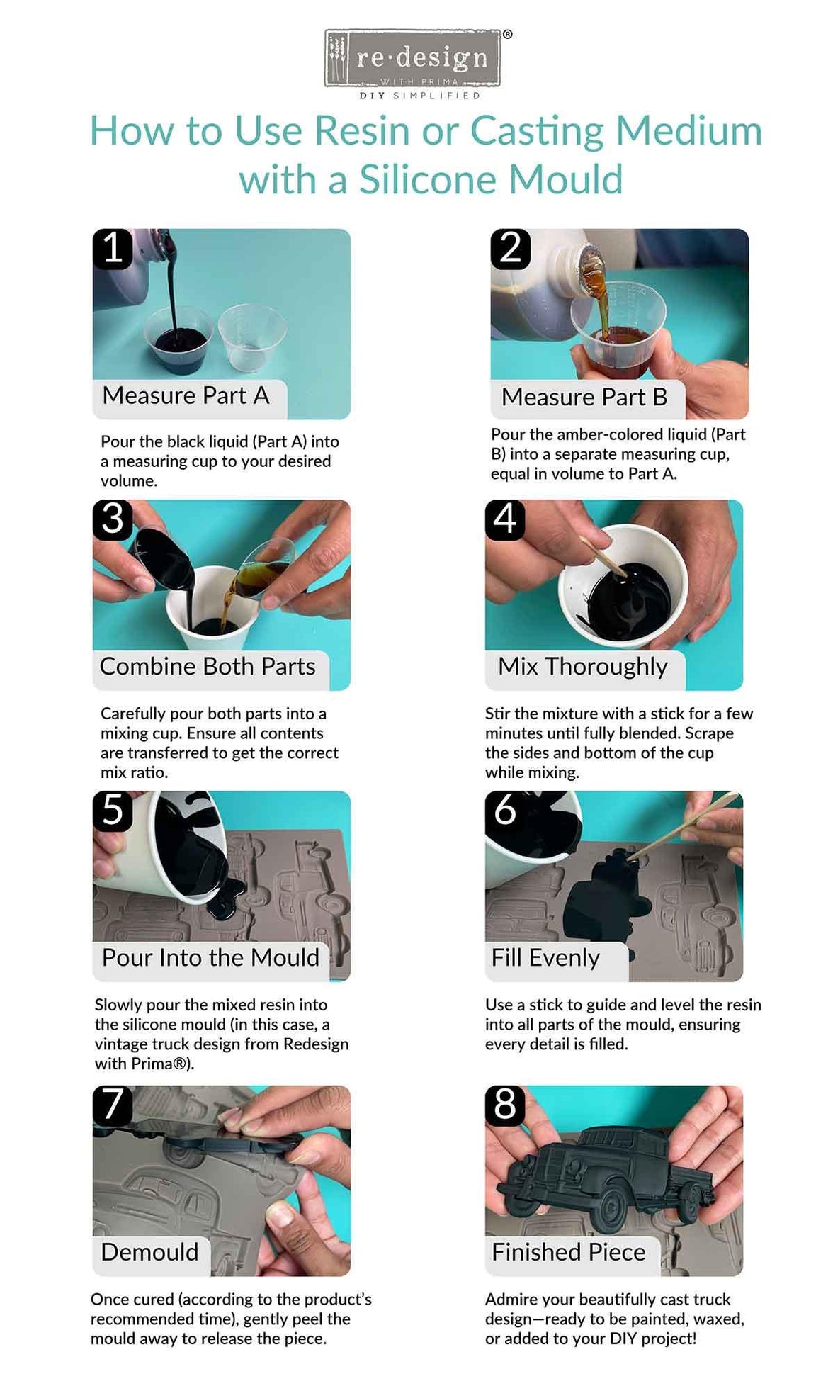 Amazing Casting Resin – Fast Resin - Resin for Upcycling, Modeling Projects,  Modeling Material, Silicone Mold Resin, 10 Minute Resin, White