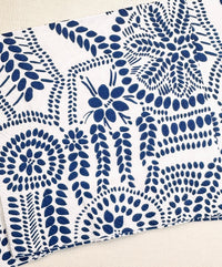 Blue Flower Decoupage Napkins - Botanical Napkin, Bridal Shower Napkins, Blue and White Abstract Paper, Tissue Napkins for Decoupage Paper