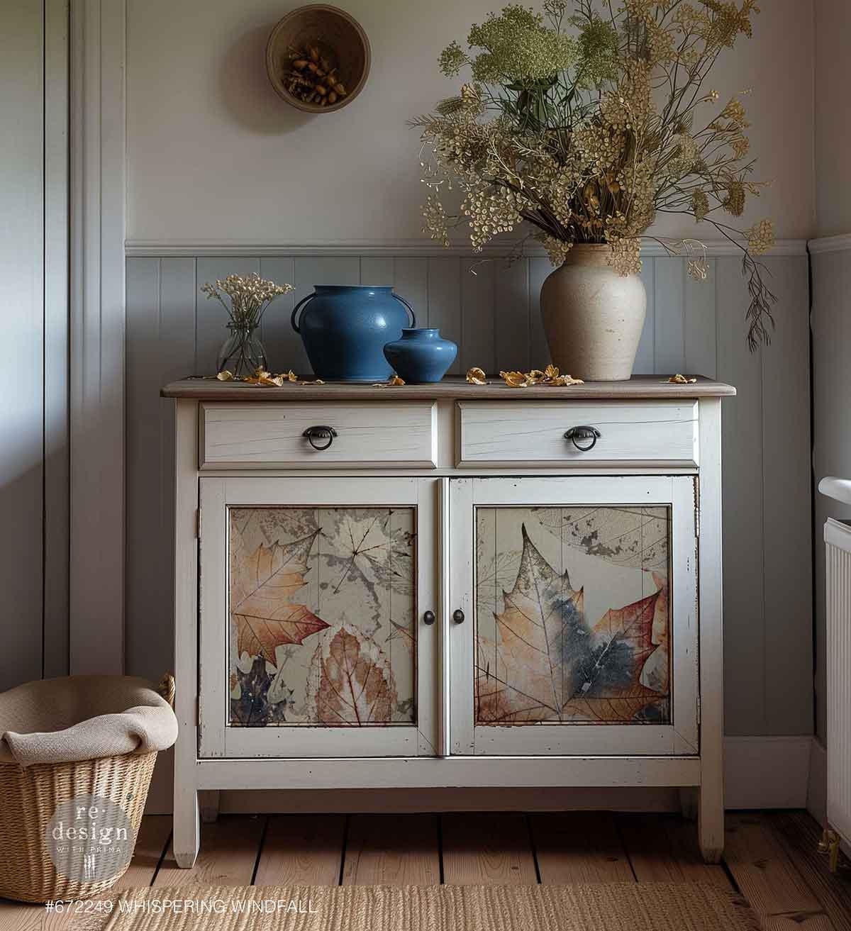 New! ReDesign Prima - Whispering Windfall, Harvest FiberTissue Paper, Fall Tissue Paper, Decoupage Paper, Harvest Decoupage Fiber Paper