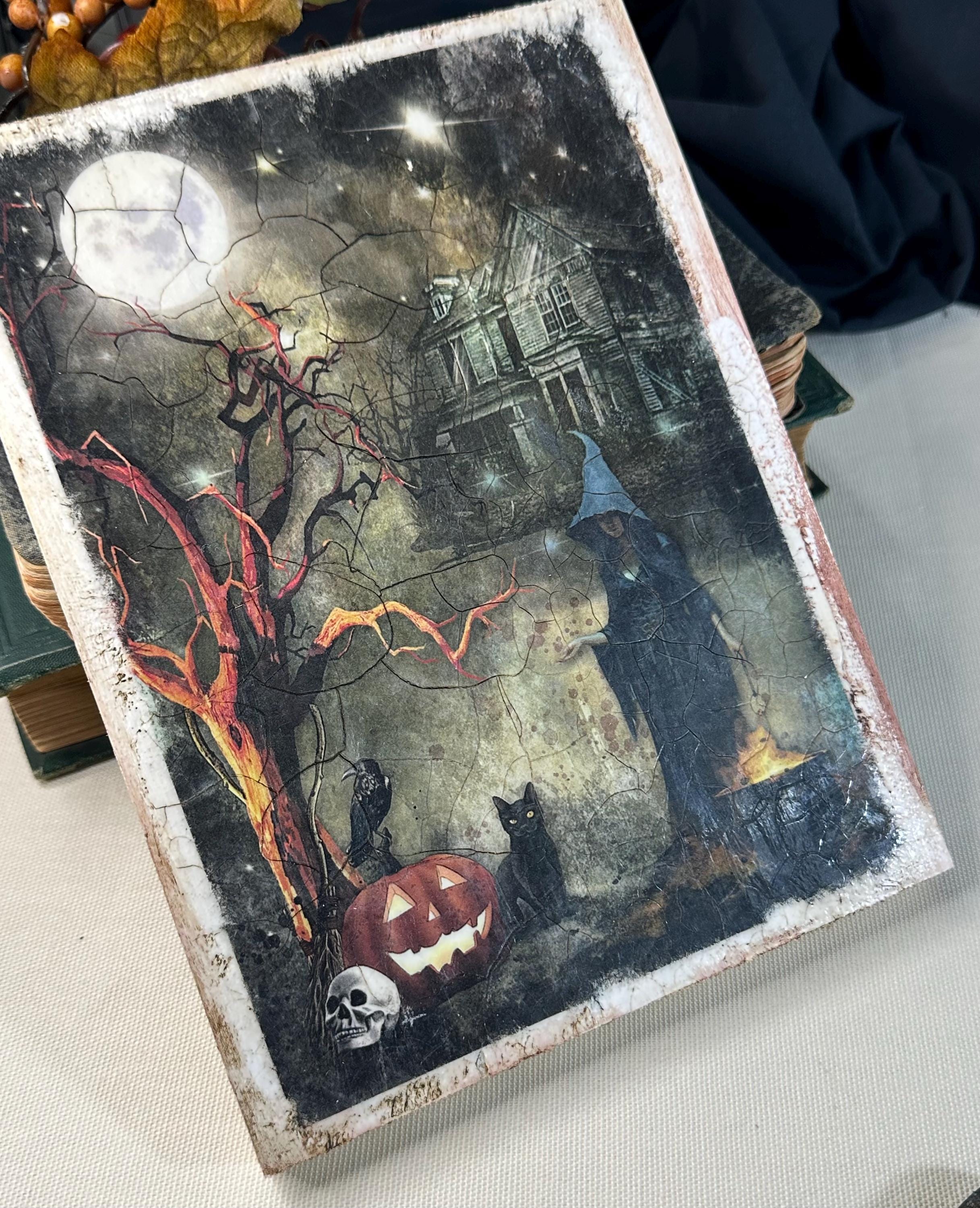 Halloween Rice Paper A4 - Ghost ITD Decoupage Paper, Spooky Halloween Paper, Rice Paper Decor, Bottle Decoupage, Mirror Decor Paper, ITD