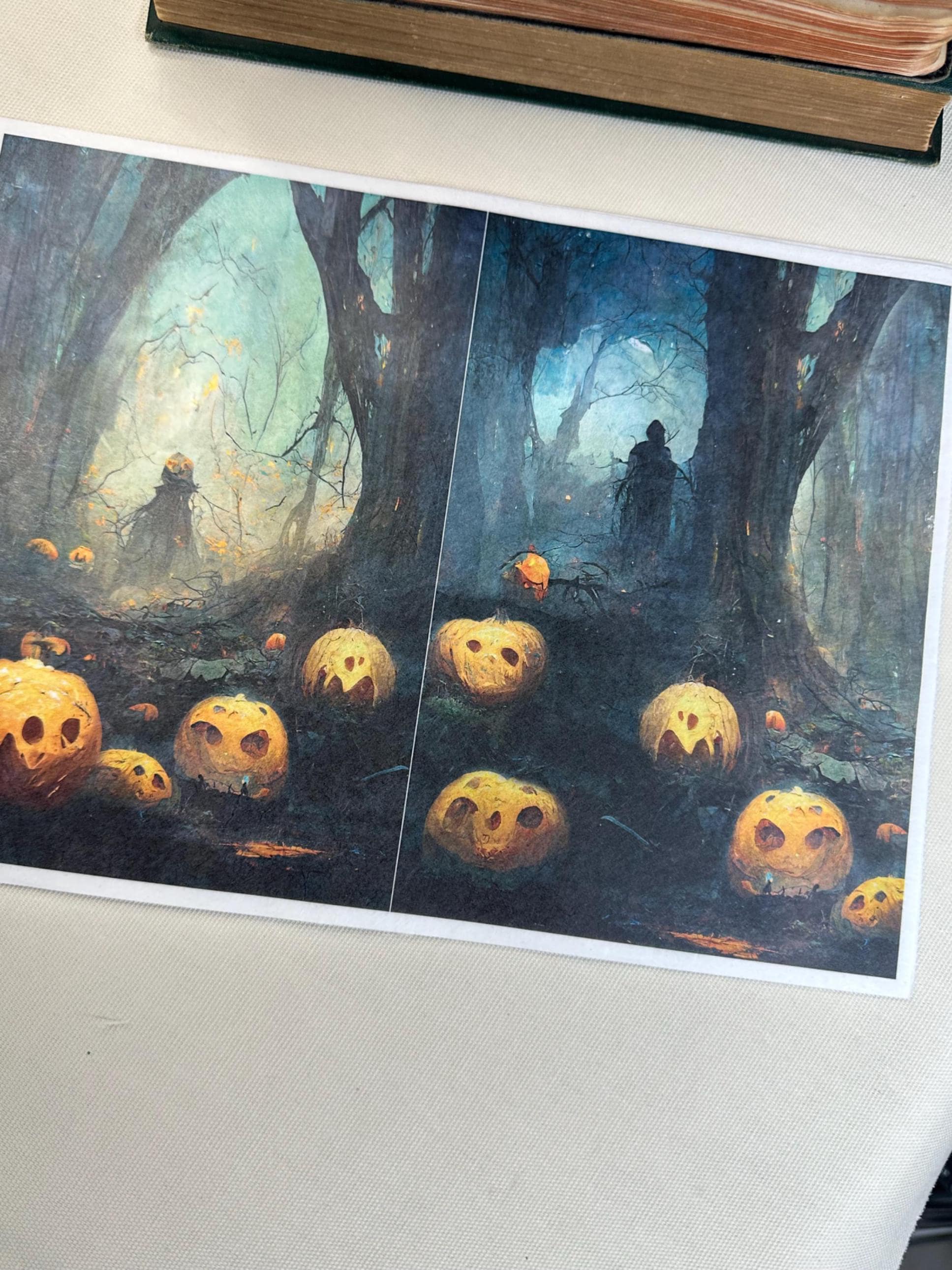 Halloween Rice Paper A4 - Ghost ITD Decoupage Paper, Spooky Halloween Paper, Rice Paper Decor, Bottle Decoupage, Mirror Decor Paper, ITD