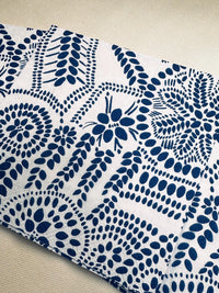 Blue Flower Decoupage Napkins - Botanical Napkin, Bridal Shower Napkins, Blue and White Abstract Paper, Tissue Napkins for Decoupage Paper