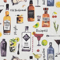 Decoupage Whiskey Napkins, Liquor Bottles - Whiskey Paper - Martini Paper,  Tequila Napkins, Scotch Paper, Alcohol Napkins, Paper Crafting