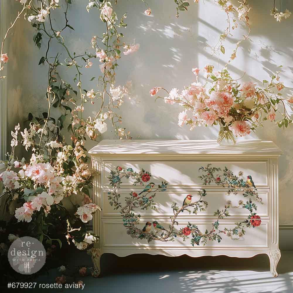 New! ReDesign by Prima Transfers, The Rosette Aviary, Holiday Candle Ideas, Tray Transfers, Ornament Transfer, Holiday Decor, Furniture Idea