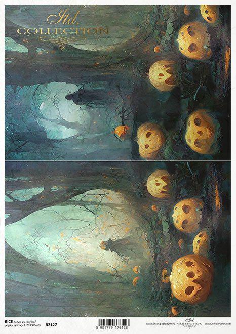 Halloween Rice Paper A4 - Ghost ITD Decoupage Paper, Spooky Halloween Paper, Rice Paper Decor, Bottle Decoupage, Mirror Decor Paper, ITD