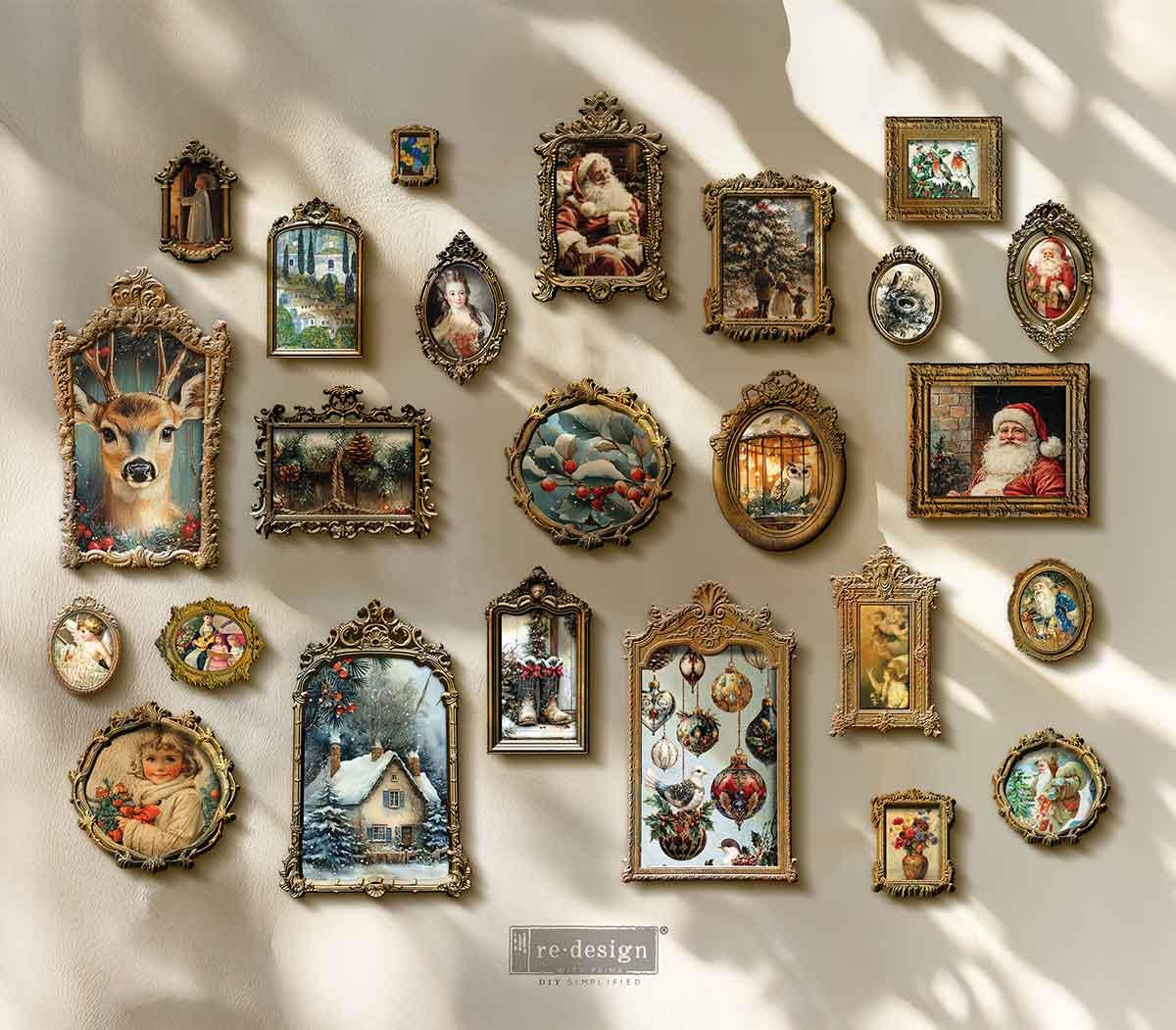 New! ReDesign Prima Transfers - Holy Night Christmas Transfer  Paper, Holiday Transfers, Candle Transfers, Tray Transfers, Ornament Transfer