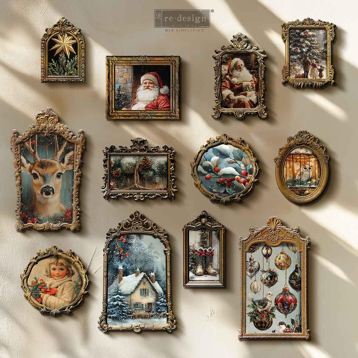 New! ReDesign Prima Transfers - Holy Night Christmas Transfer  Paper, Holiday Transfers, Candle Transfers, Tray Transfers, Ornament Transfer