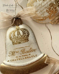 Holiday Ornament Silicone Mold - Baubles, Bells, Ornaments Mold, Handmade Ornament Gifts, Photo Holder Ornament, Bell Shape Mold, Clay Molds