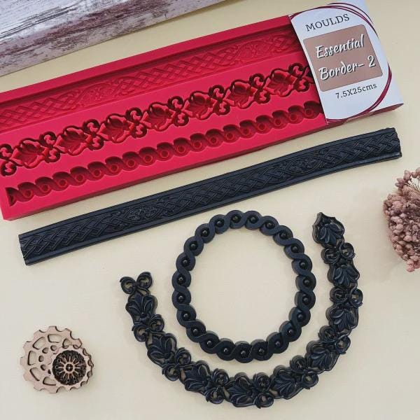 Essential Border Silicone Mold – Dadarkar Art, Resin, Clay, Food Safe