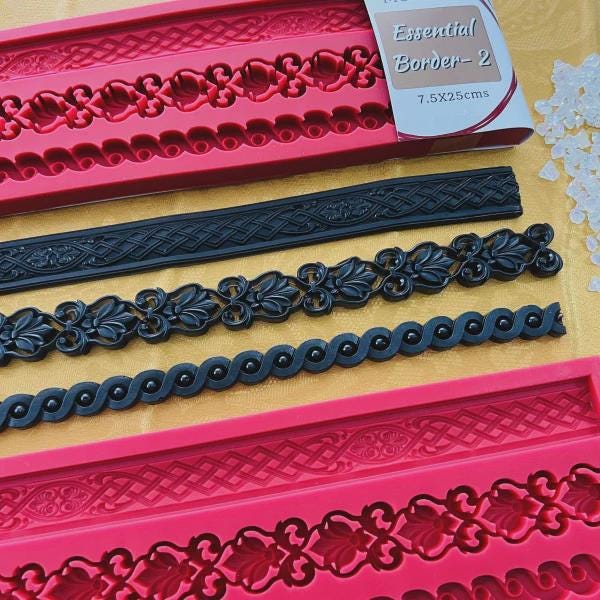 Essential Border Silicone Mold – Dadarkar Art, Resin, Clay, Food Safe