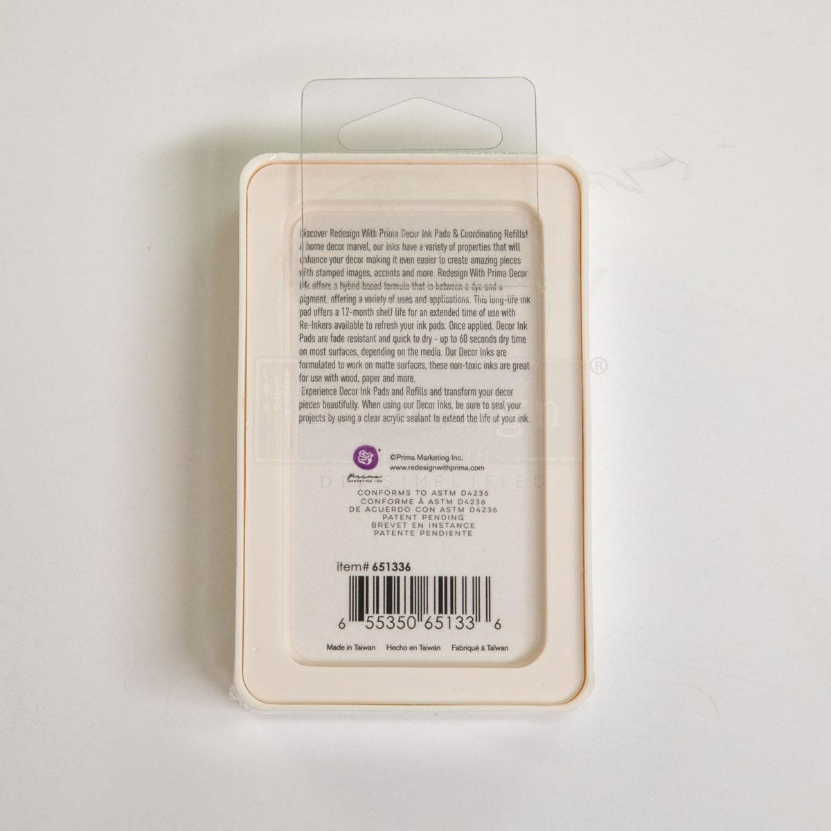 Redesign With Prima Decor Ink Pad - Black, Refillable