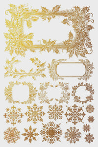 IOD Tinsel Gilded Transfer – Holiday Decor (8" x 12")