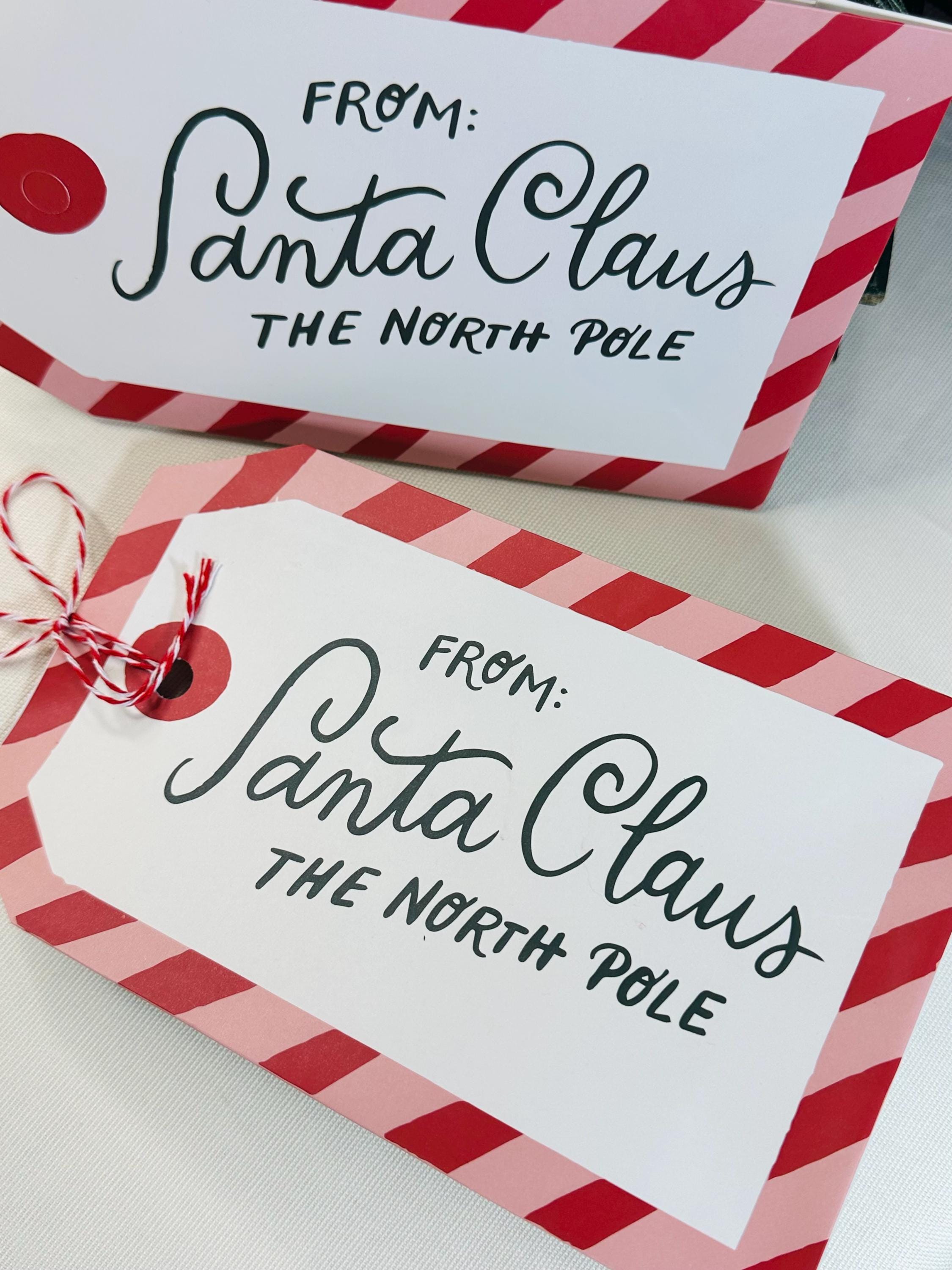 Christmas Treat Bags - Santa Claus, North Pole Treat Bags, From Santa Bag, Party Gift Bags, Photo Prop Bags, Display Bags, Craft Show Bags