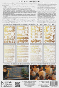 IOD Tinsel Gilded Transfer – Holiday Decor (8" x 12")