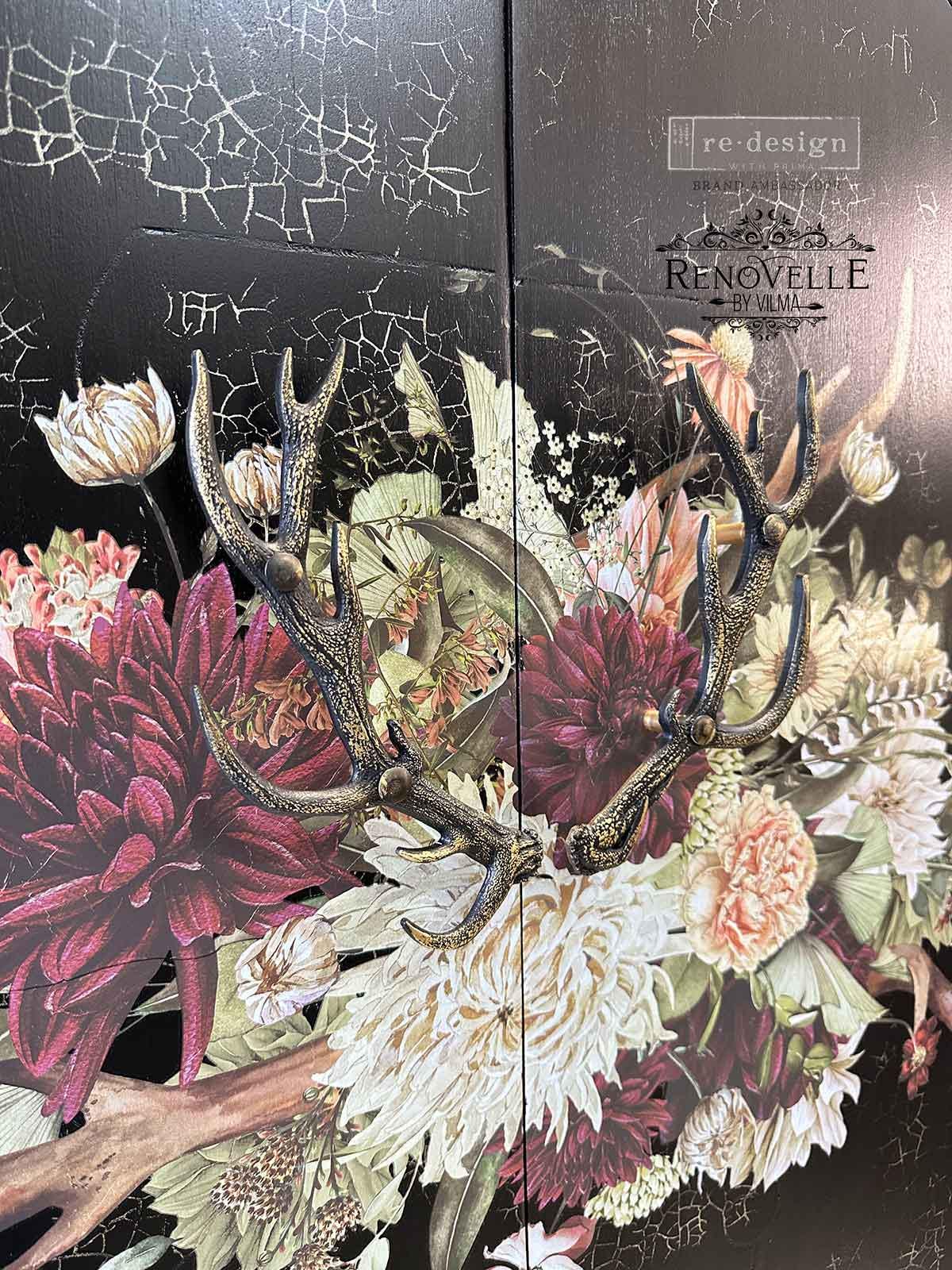 Antler & Floral Silicone Mold  -  Loggers’ Lodge 1 Resin Mold, Deer Antler Molds, Border Silicone Molds, Silicone Mold, Casting Mold